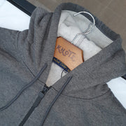 Felpa con Zip Grigio Antracite
