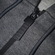 Felpa con Zip Grigio Antracite