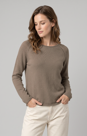 Maglia traforata cotone e cashmere