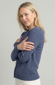 Cardigan scollo a V in cashmere