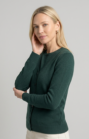 Cardigan scollo a V in cashmere