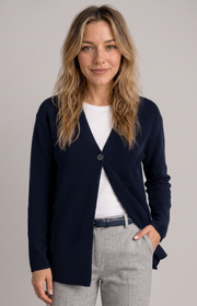 Cardigan lungo cotone e cashmere