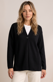 Cardigan lungo cotone e cashmere