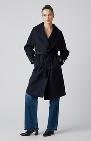 Cappotto lungo collo alto
