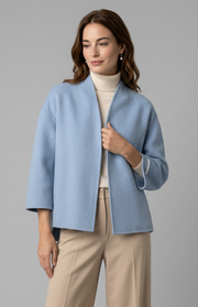 Giacca asimmetrica lana e cashmere