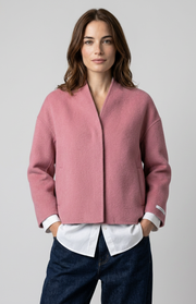 Giacca asimmetrica lana e cashmere