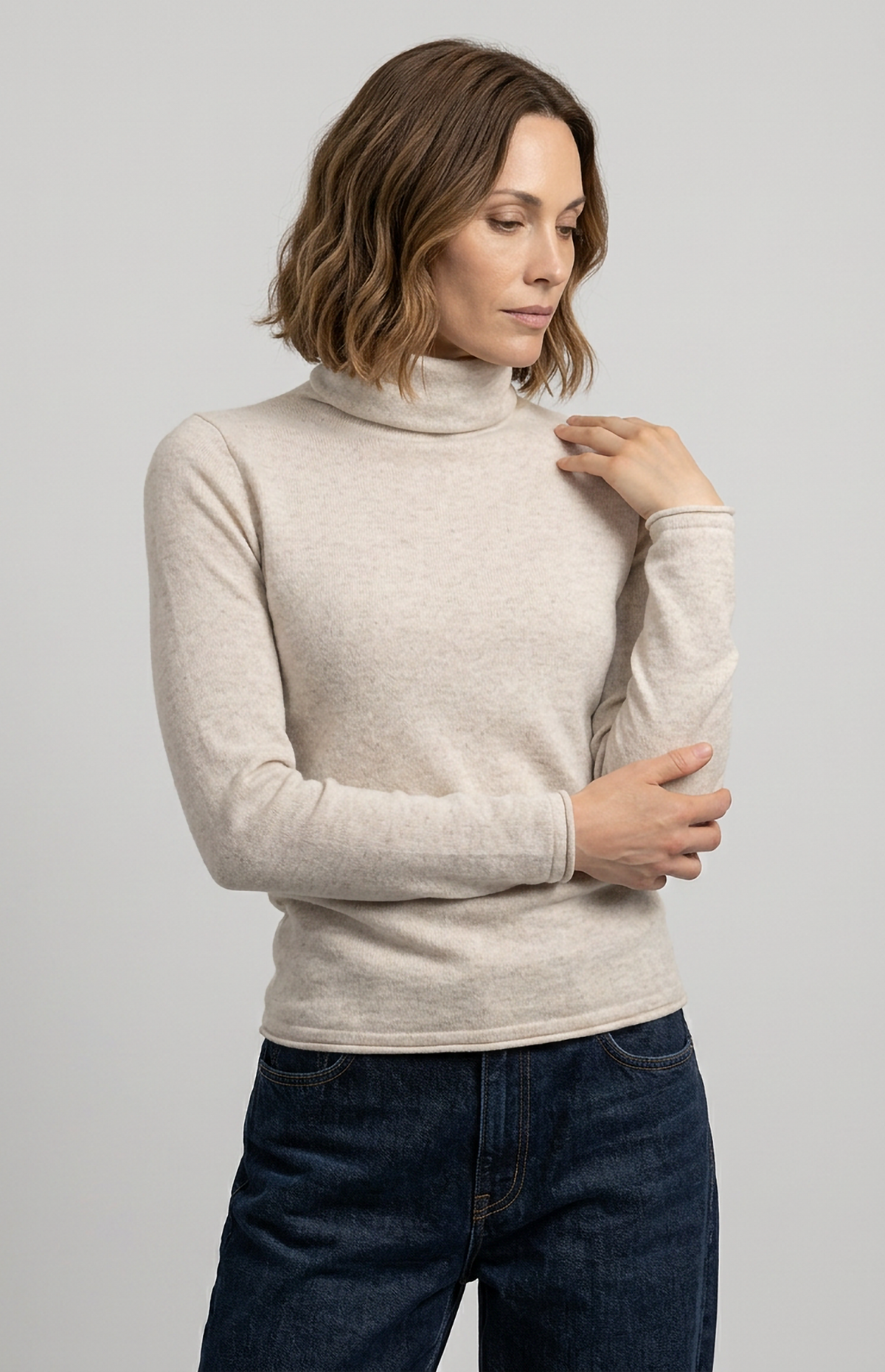 Maglione collo alto essenziale