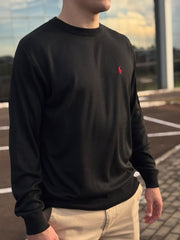 Maglione in Cotone Nero