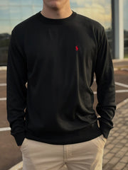 Maglione in Cotone Nero