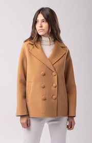 Cappotto corto doppiopetto