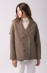 Cappotto corto doppiopetto