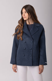 Cappotto corto doppiopetto