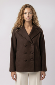 Cappotto corto doppiopetto