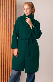 Cappotto lungo collo alto