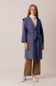 Cappotto lungo con cappuccio
