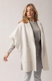 Cappotto mantella lana e cashmere