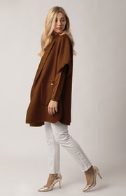 Cappotto mantella lana e cashmere