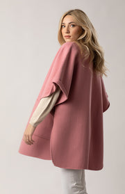 Cappotto mantella lana e cashmere