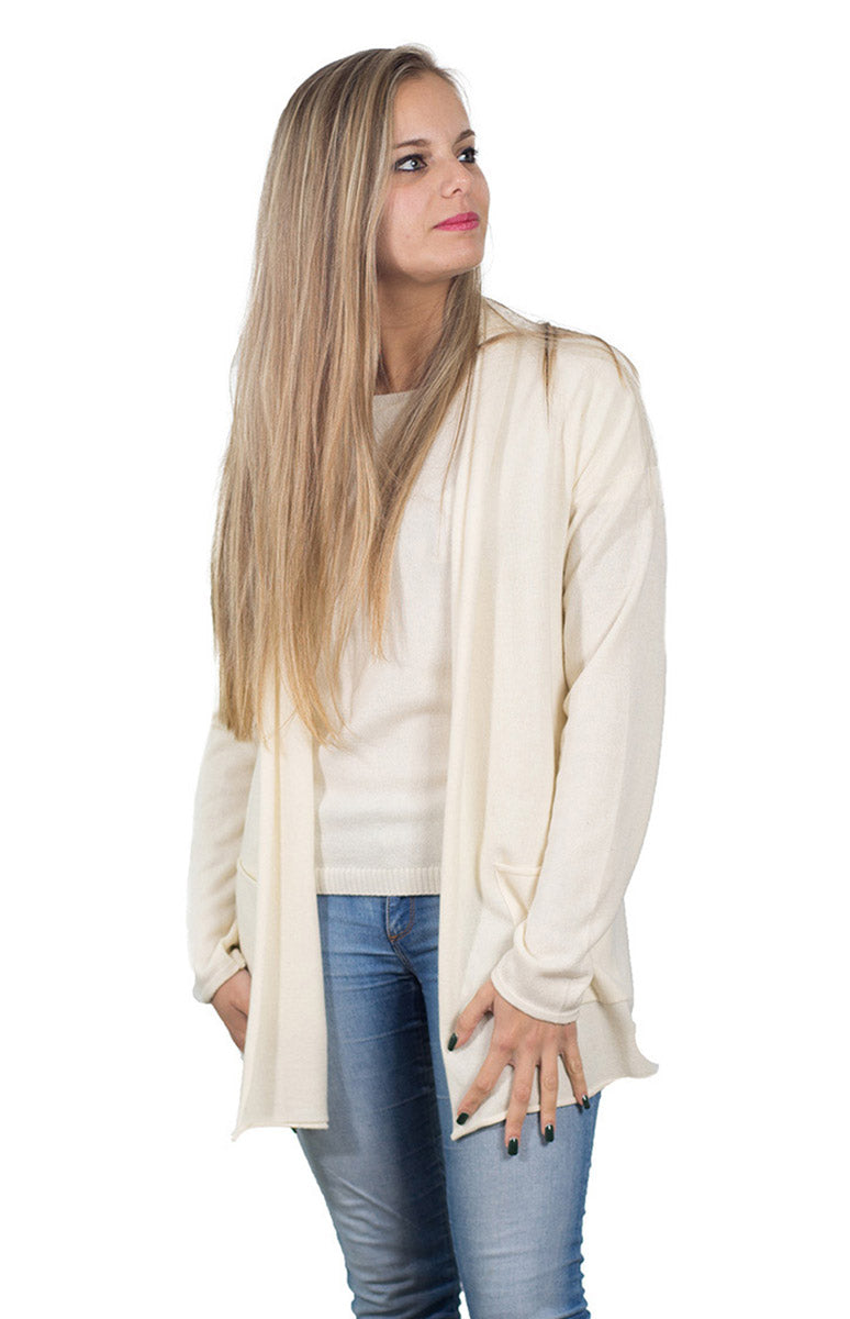 Cardigan lungo in cashmere