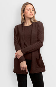 Cardigan lungo in cashmere