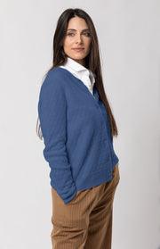 Cardigan intrecciato in cashmere