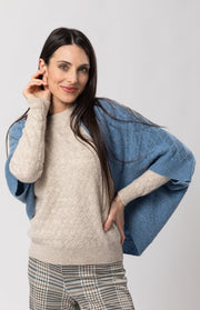 Cardigan mantella a rombi