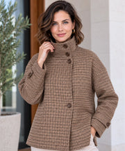 Cappotto corto a quadri Lorien