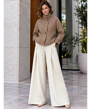 Cappotto corto a quadri Lorien