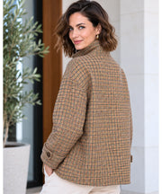 Cappotto corto a quadri Lorien
