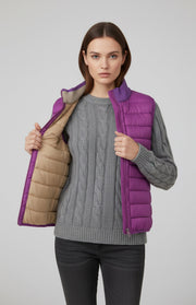 Gilet piumino reversibile