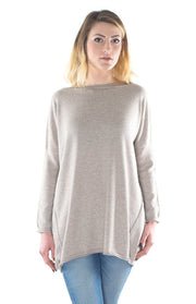 Maglione oversize a barchetta