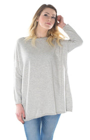 Maglione oversize a barchetta