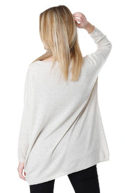Maglione oversize a barchetta