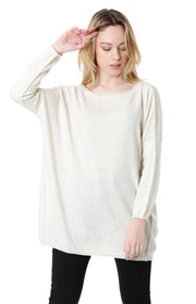 Maglione oversize a barchetta
