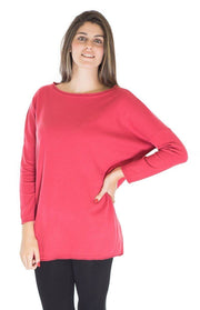Maglione oversize a barchetta