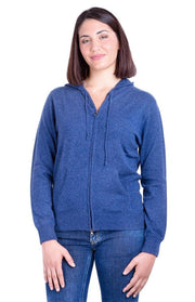Felpa con cappuccio in cashmere
