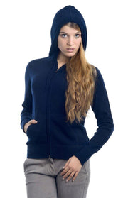 Felpa con cappuccio in cashmere