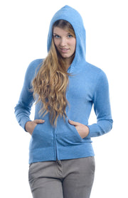 Felpa con cappuccio in cashmere