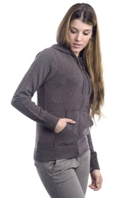 Felpa con cappuccio in cashmere