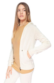 Felpa con cappuccio in cashmere