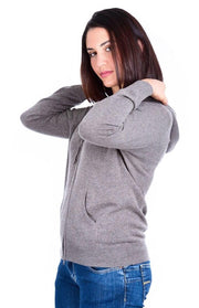 Felpa con cappuccio in cashmere