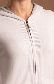 Felpa con cappuccio cotone e cashmere