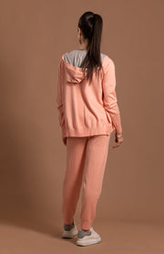 Felpa con cappuccio cotone e cashmere