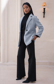 Blazer monopetto lana e cashmere