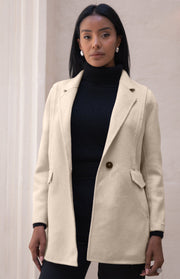 Blazer monopetto lana e cashmere