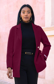 Blazer monopetto lana e cashmere