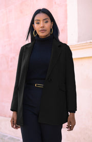 Blazer monopetto lana e cashmere