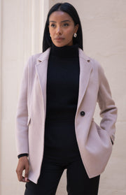 Blazer monopetto lana e cashmere
