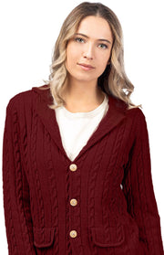 Giacca in cashmere a trecce
