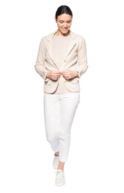 Giacca in cashmere a trecce